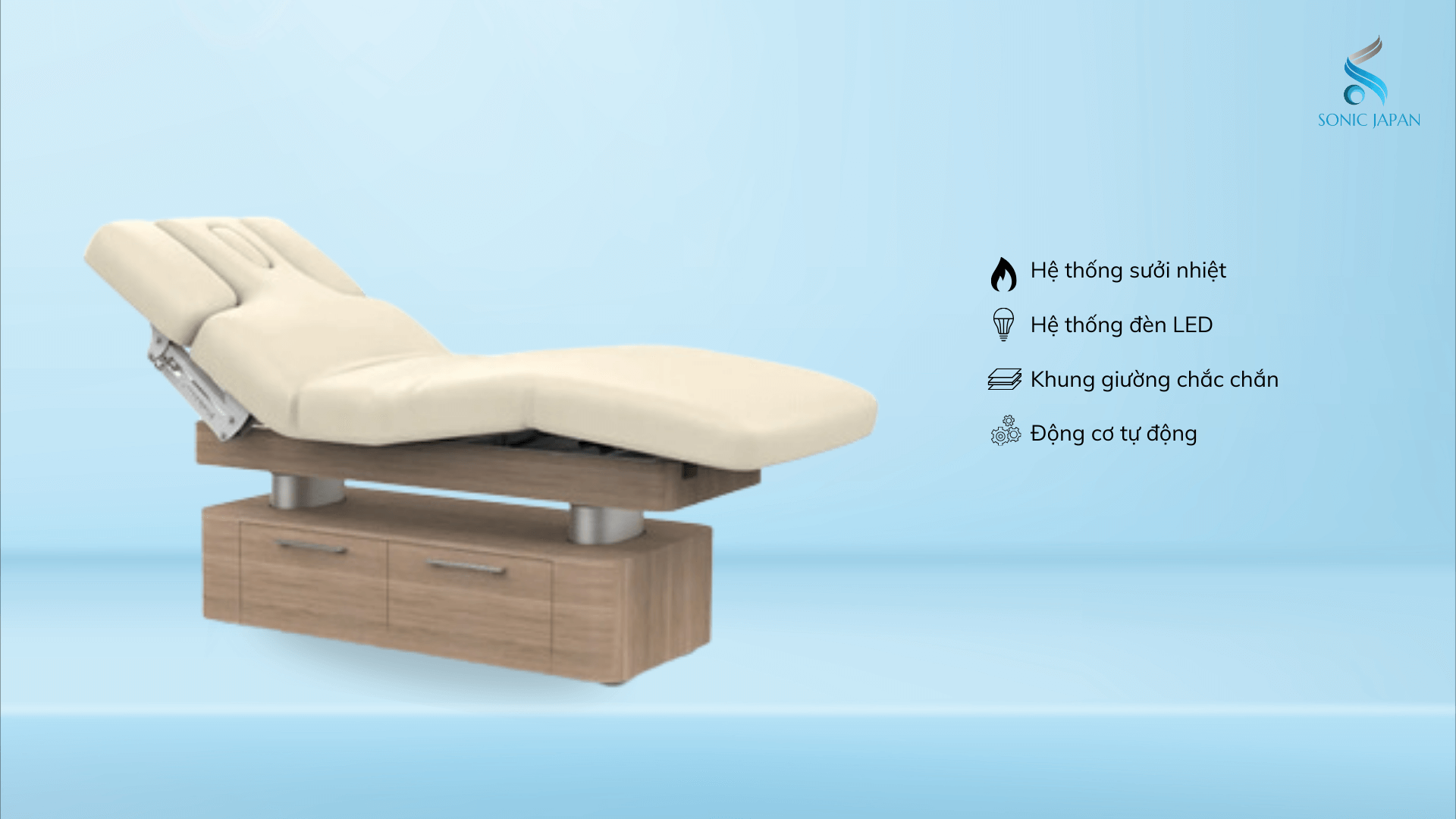 Giường Massage Chỉnh Điện - Đầu Tư Cho Spa Cao Cấp, Resort 4-5 Sao Ngay Hôm Nay! 1 Giường Massage Chỉnh Điện